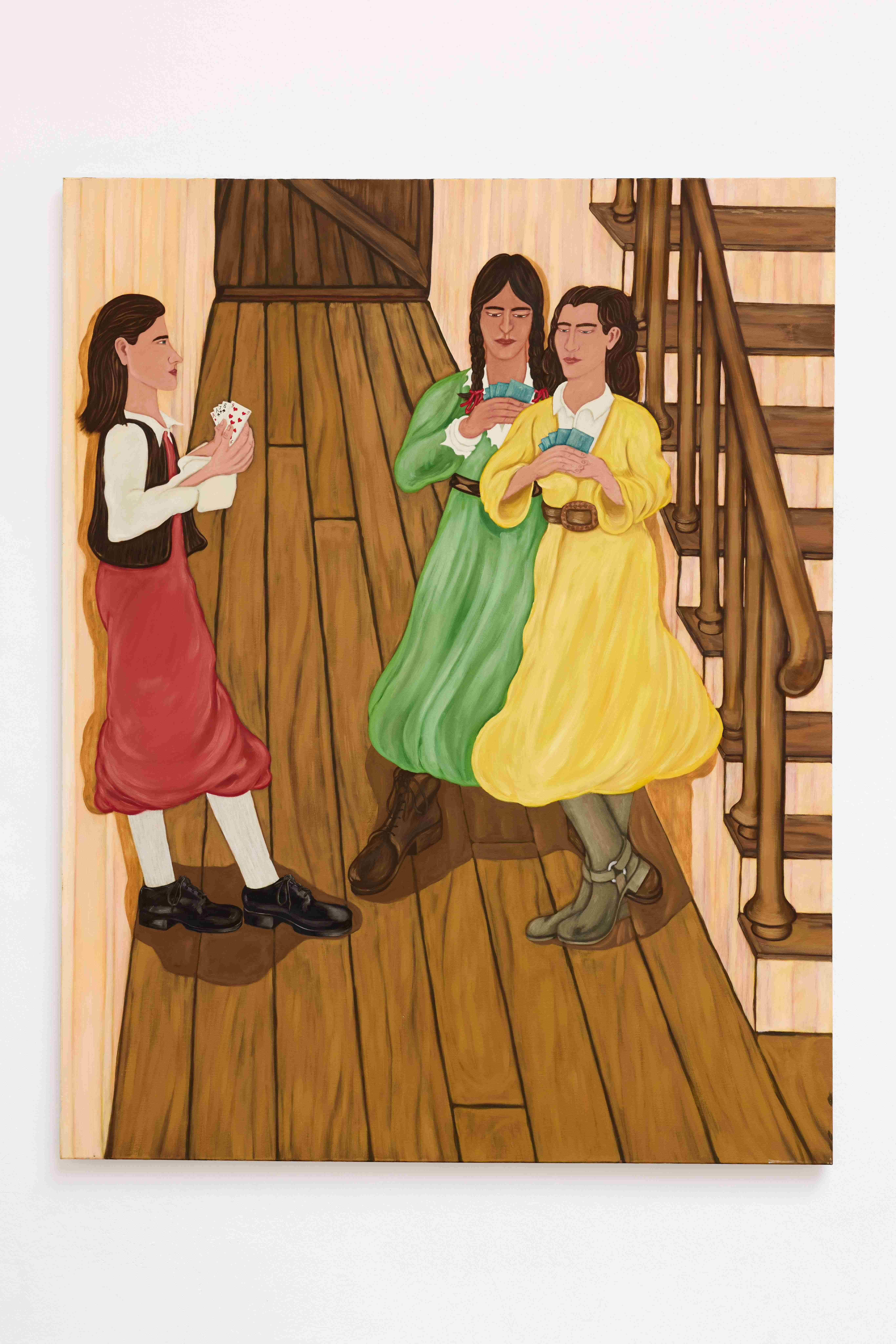 Axel Jonsson „Five Card Stud“, 2022, Oil on cotton, 175 x 155 cm