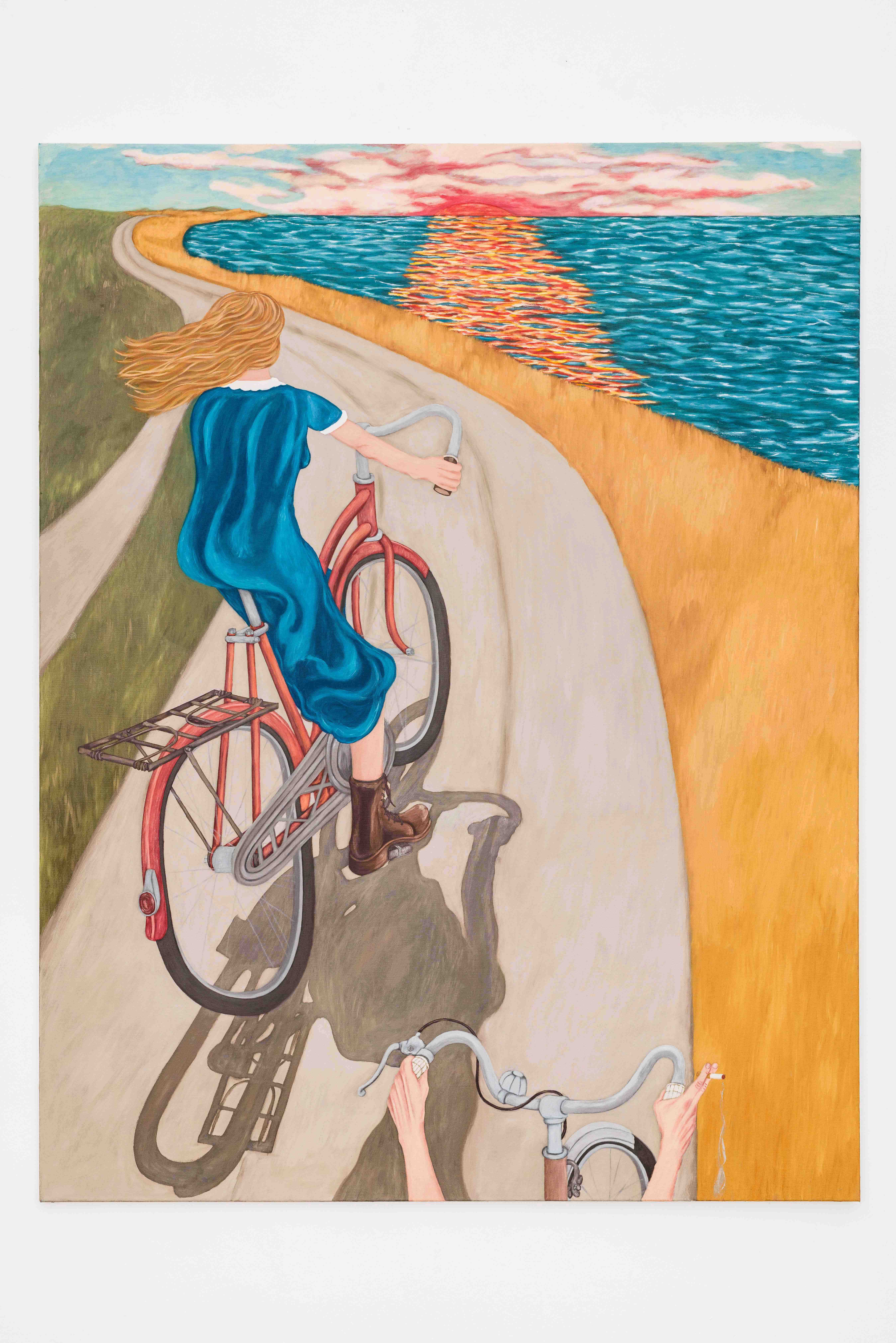 Axel Jonsson „Tove By The Sea“, 2022-2023, Oil on cotton, 201 x 154 cm