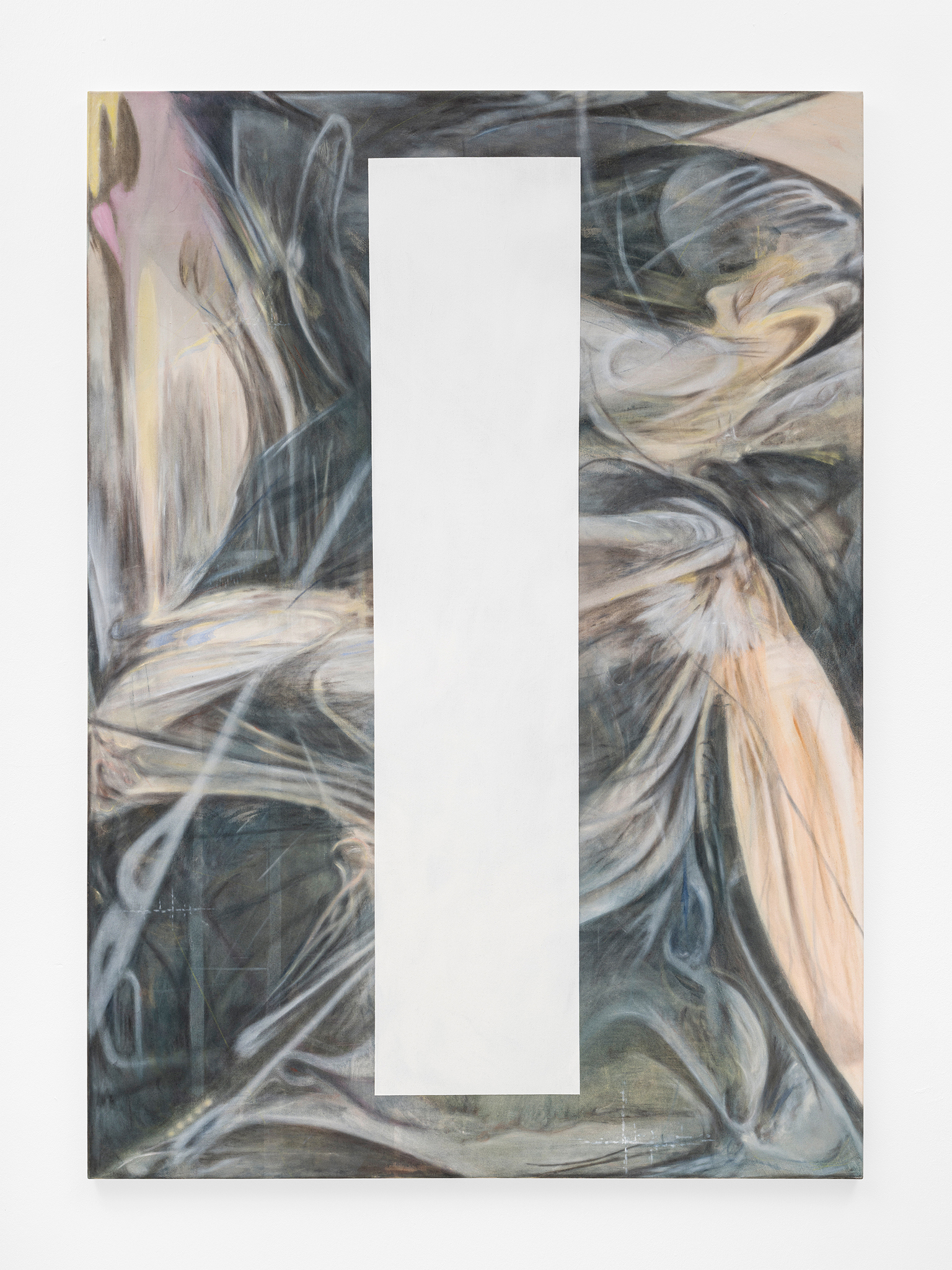 Elision No. 1, 2026, Oil and ink on canvas, 175x125cm