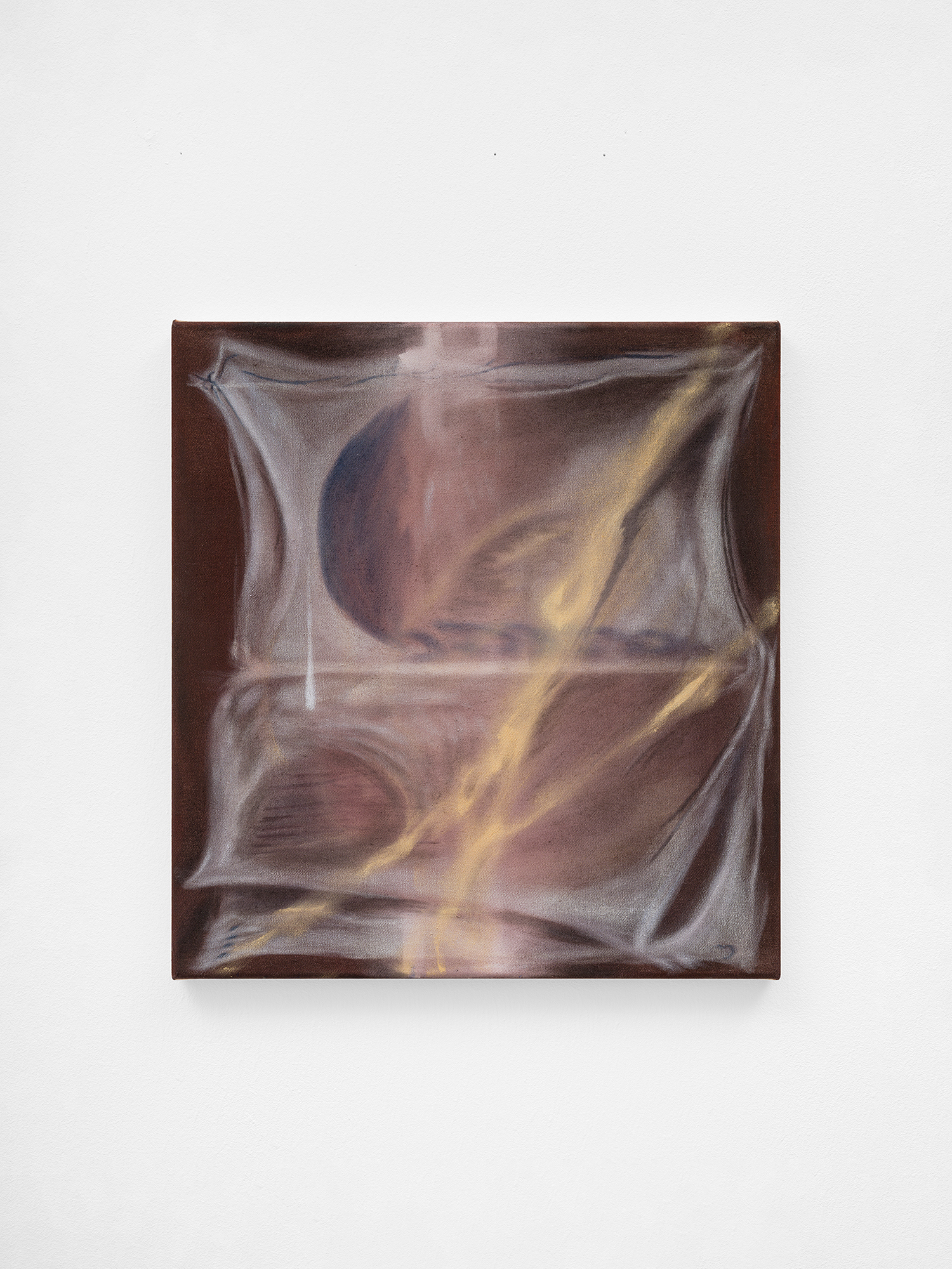Untitled, 2026, Oil and ink on canvas, 40x37cm