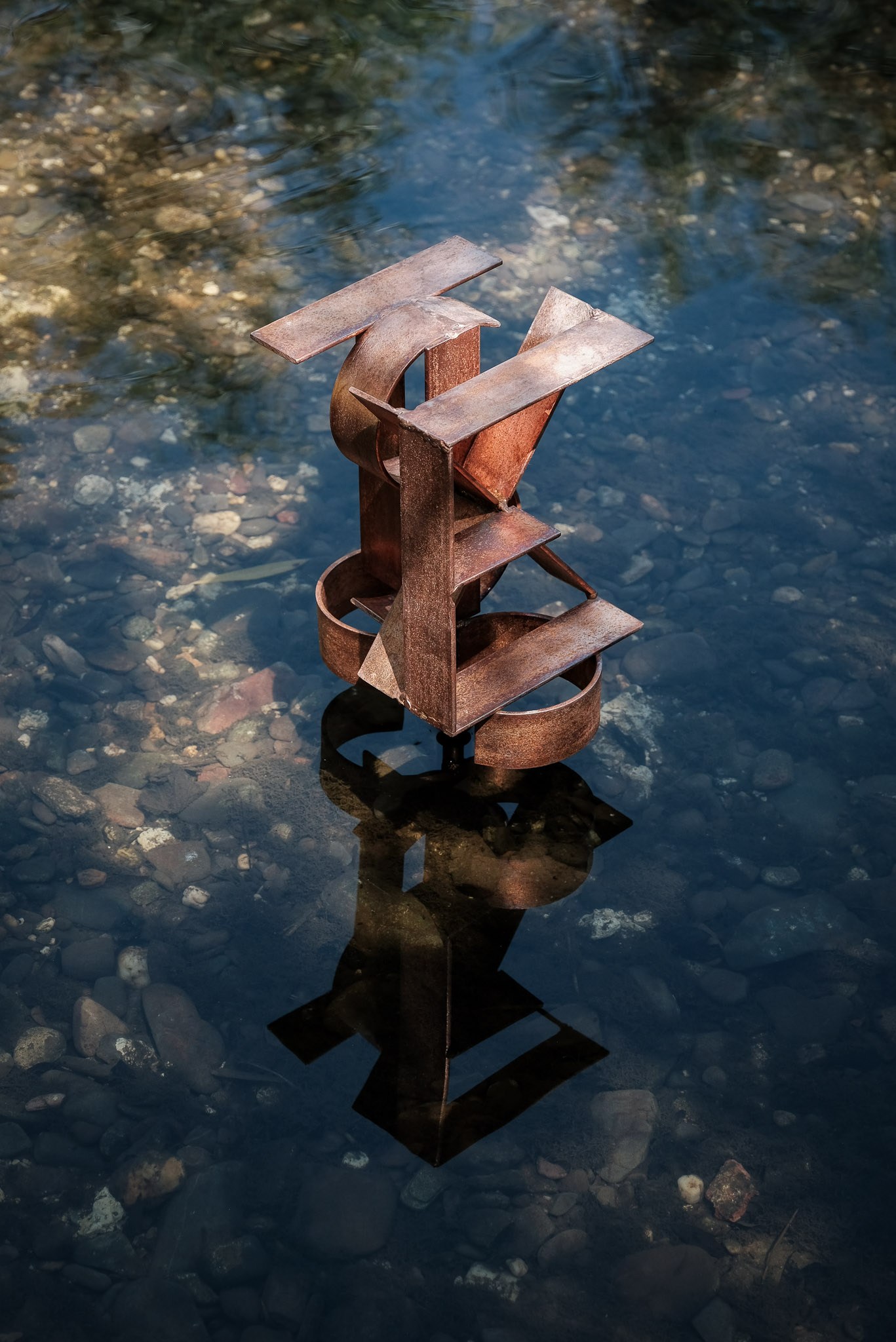 Max Leiß, Nothing Exists Alone, 2026, Steel, zinc, copper, nickel