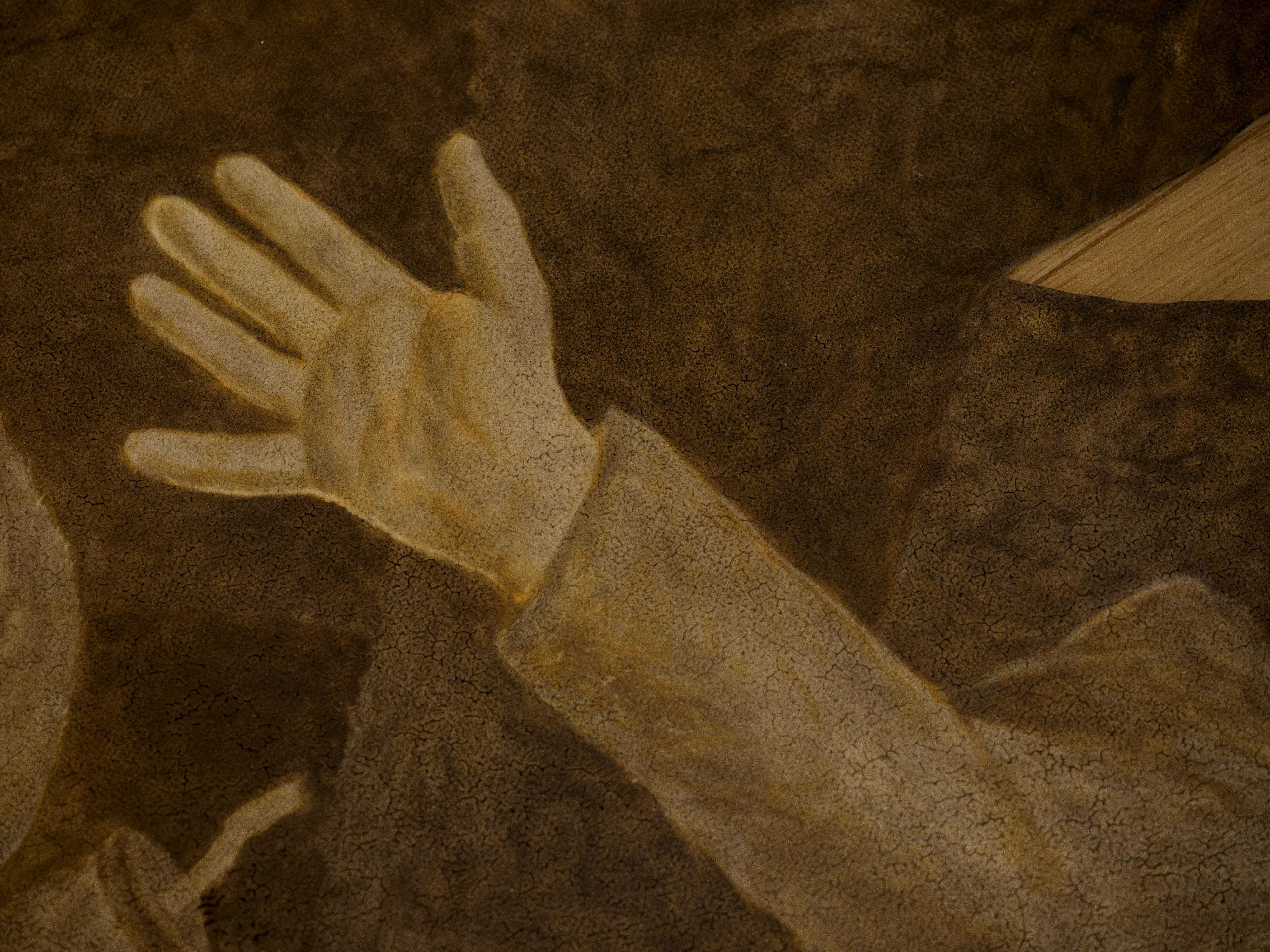 Alicja Pakosz, _The Hole_, 2026, acrylic on linoleum, 250 × 160 cm