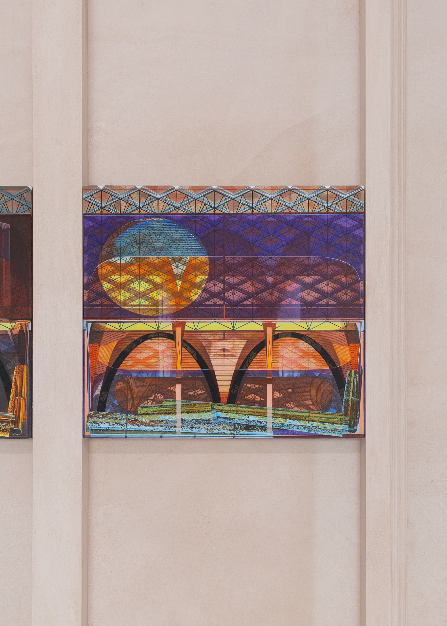 A-C 3 (Day Empire), Oil on Linen, 400 x 360 x 32mm, 2026