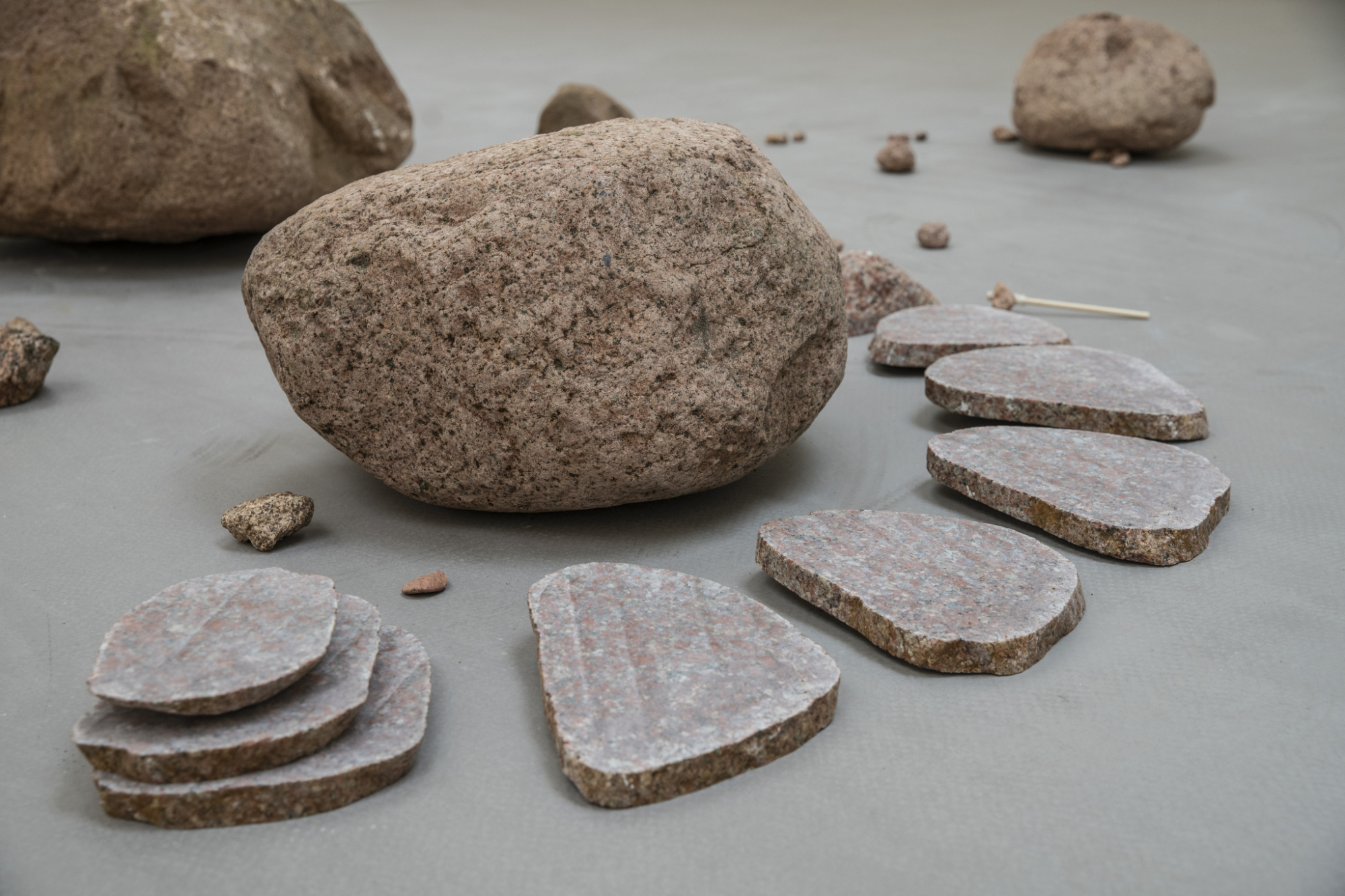 Sibylle Eimermacher, "Terrestrial Choir", erratic rocks, lithophones, soundscape