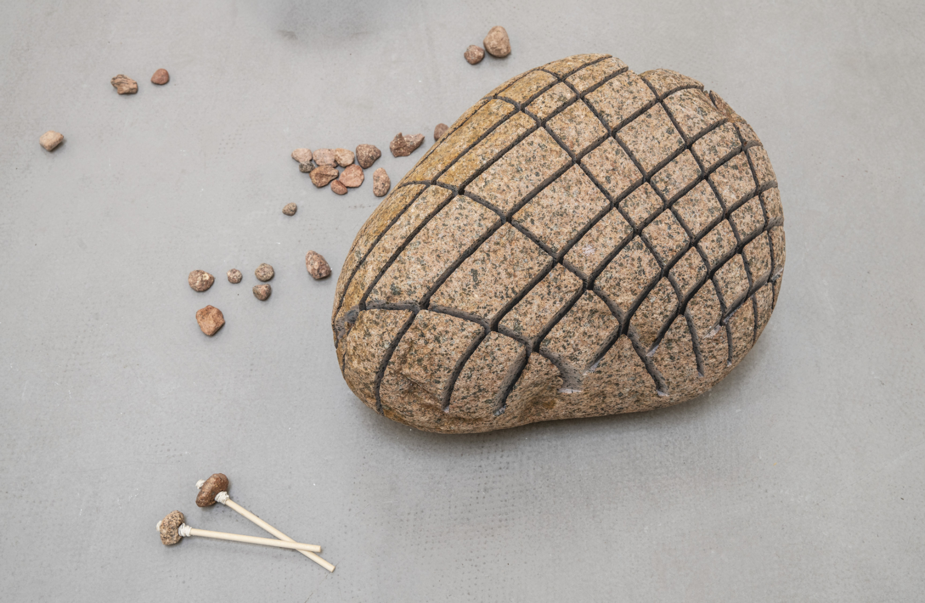 Sibylle Eimermacher, "Terrestrial Choir", erratic rocks, lithophones, soundscape