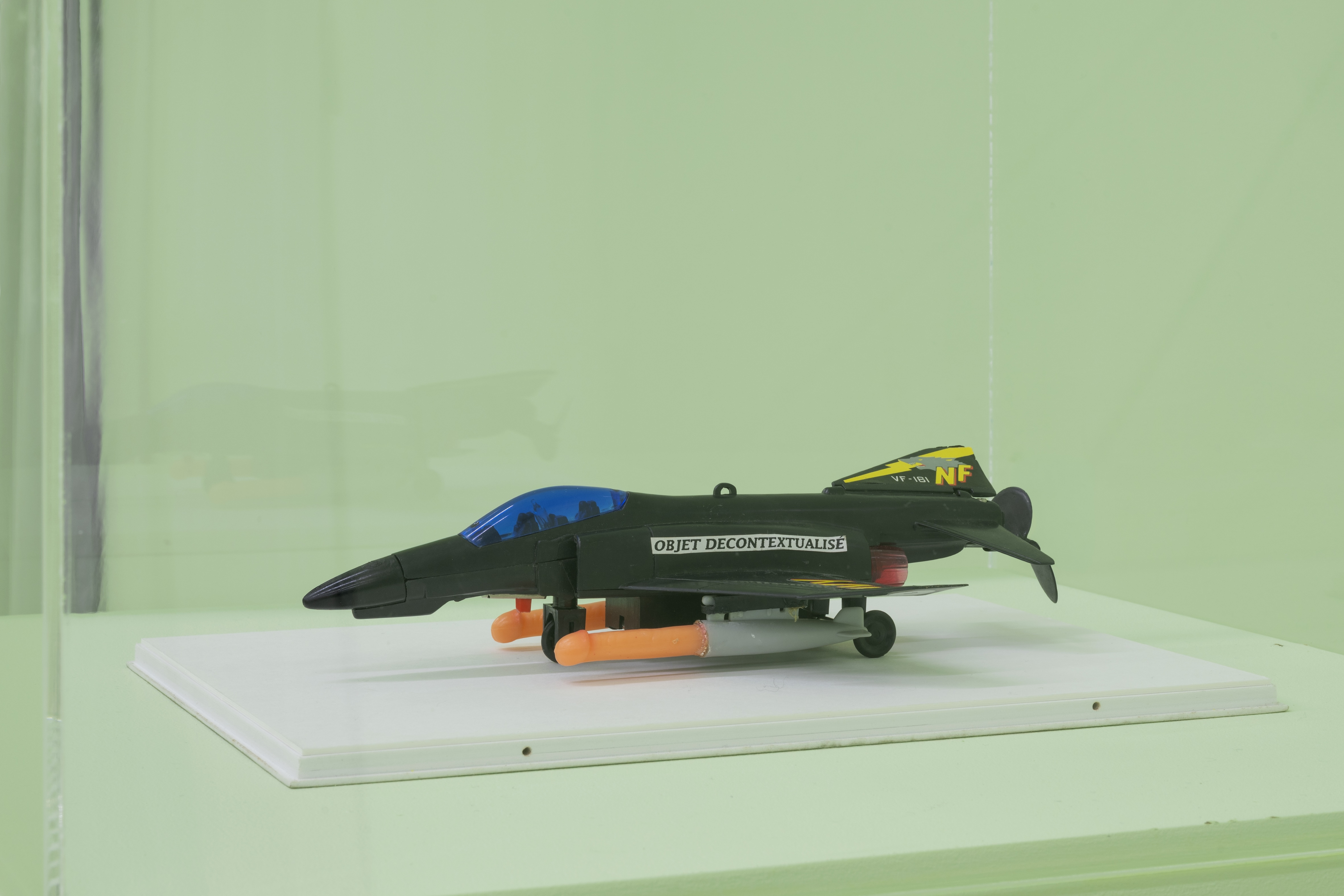 Esther Ferrer, Avión de caza from the Juguetes educativos (Détournement de la pornographie au service de l’art) series, 1968 (1990), courtesy Àngels Barcelona.