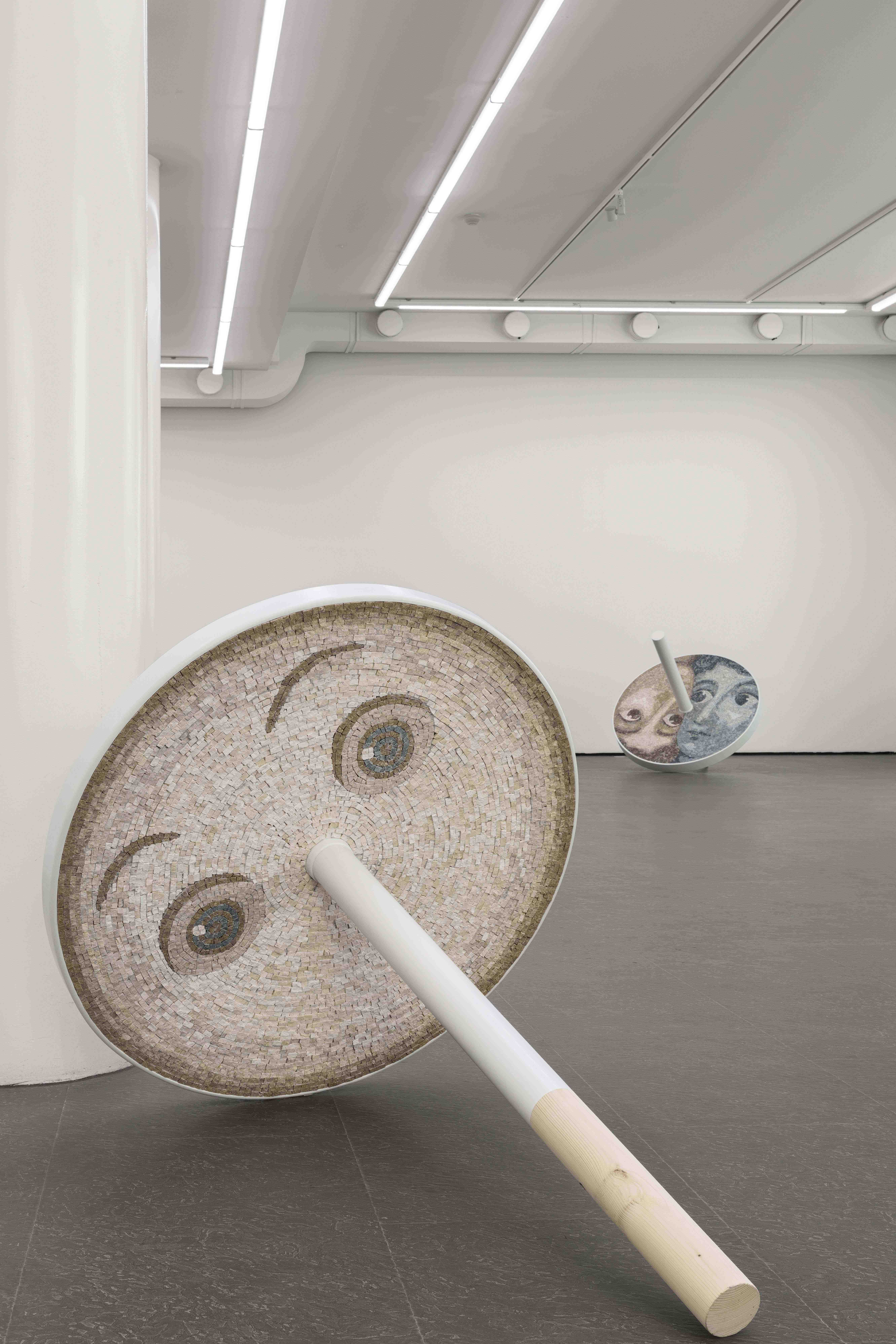 8. Novantur and Fluunt, marble, grout, painted wood and mdf, Riikka Anttonen, 2026