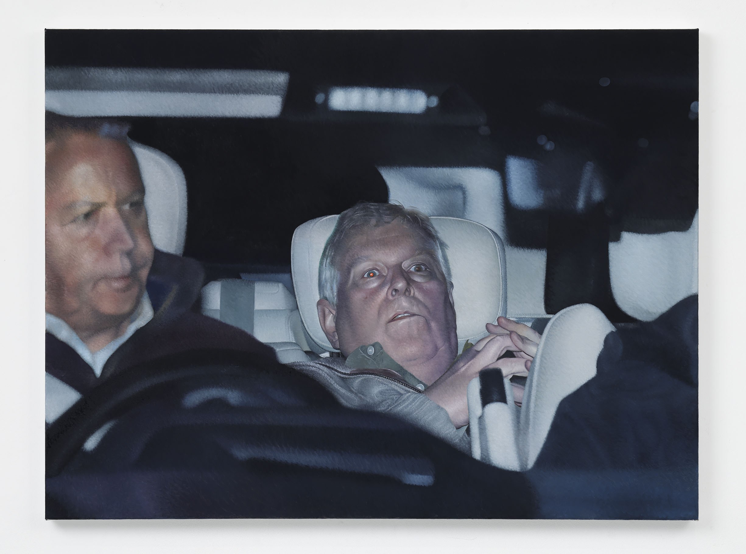 ‘Andrew’s aghast eyes echo The Scream’: is this photo the ultimate royal portrait?, The Guardian, 20 February 2026, 2026, oil on linen, 90 x 120 x 4 cm