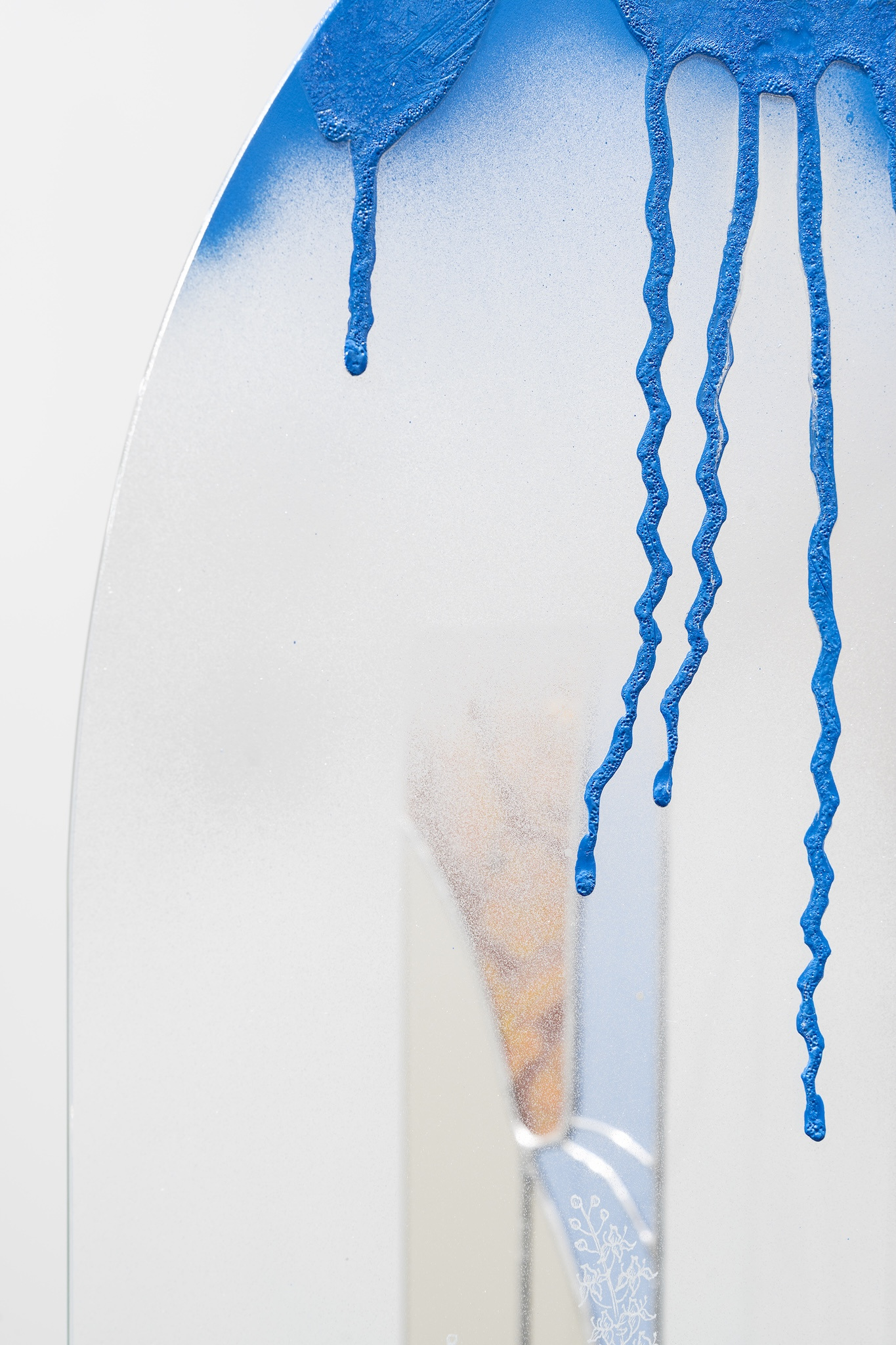 Detail view of Coiling Paths I (2026) by Anna Mari Liivrand. View from The Woo of Coiling Paths, Kogo Gallery, 2026. Photo by Roman-Sten Tõnissoo
