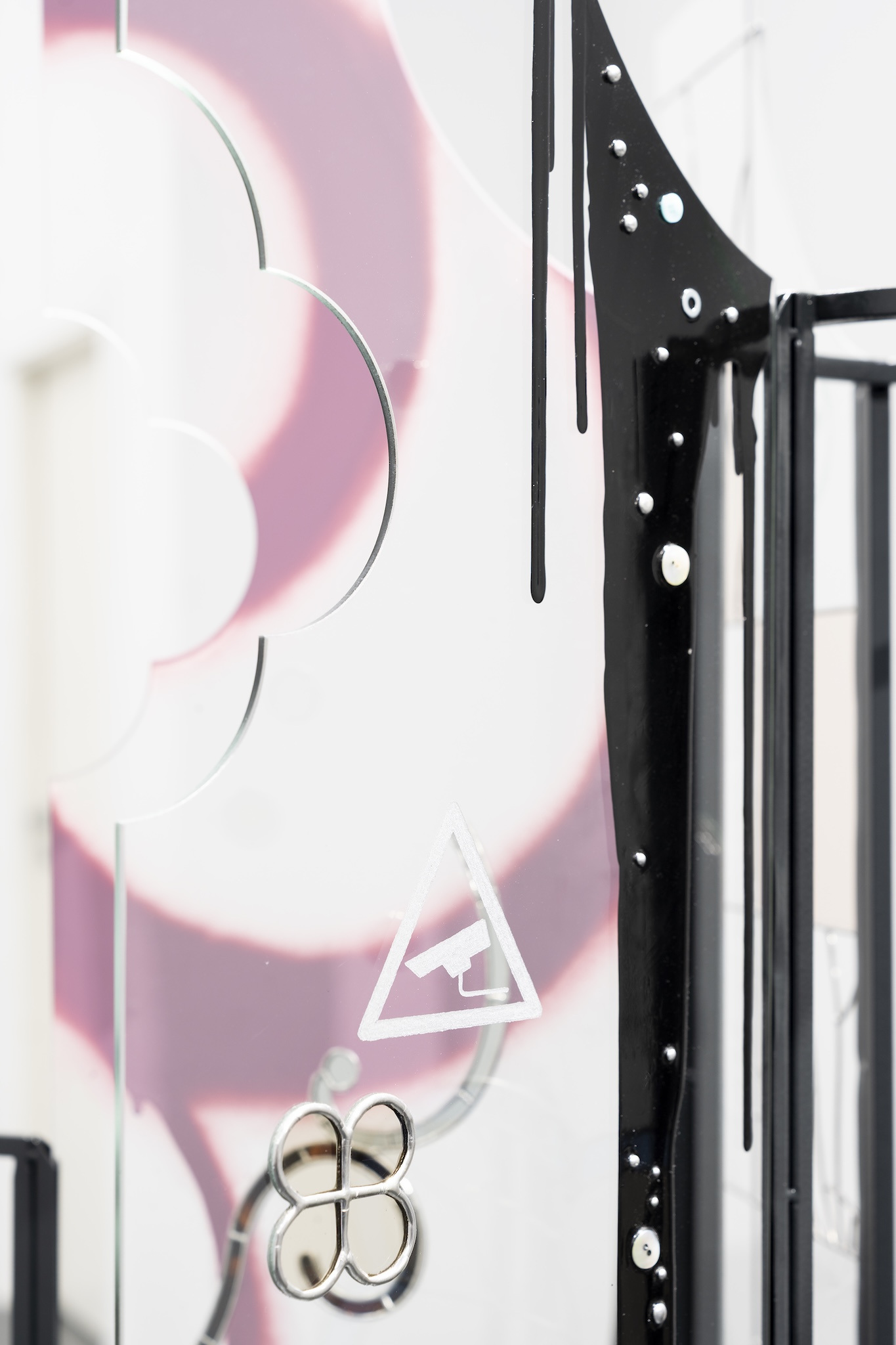 Detail view of Coiling Paths II (2026) by Anna Mari Liivrand. View from The Woo of Coiling Paths, Kogo Gallery, 2026. Photo by Roman-Sten Tõnissoo