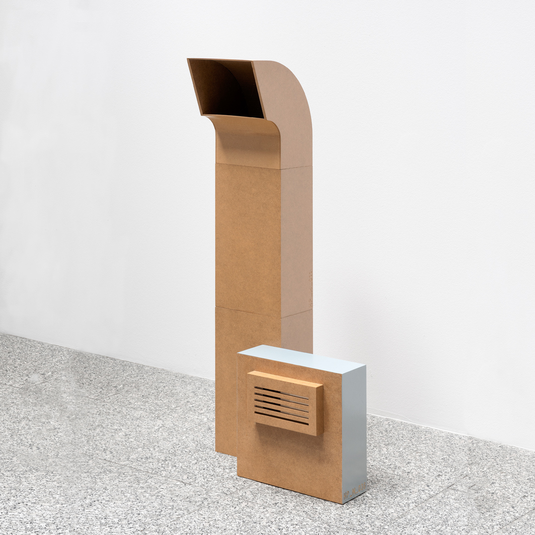 Hauck Plümpe, HP_M_010, HP_M_011, HP_M_017, HP_M_036, 2024, MDF, varnish, 109 x 48 x 27,5 cm