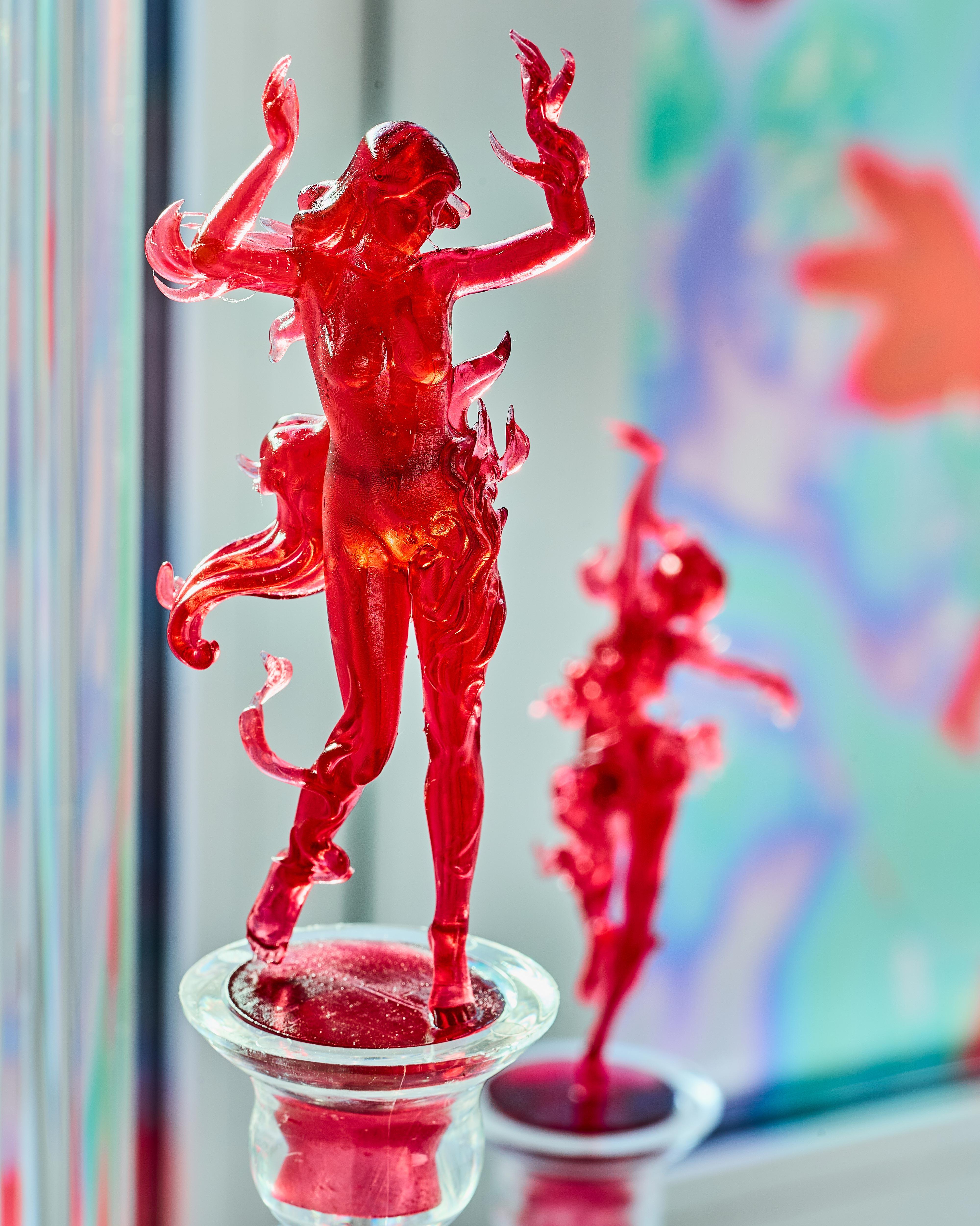 Dernière danse, 2026, 3D printing, photopolymer resin, plexiglass