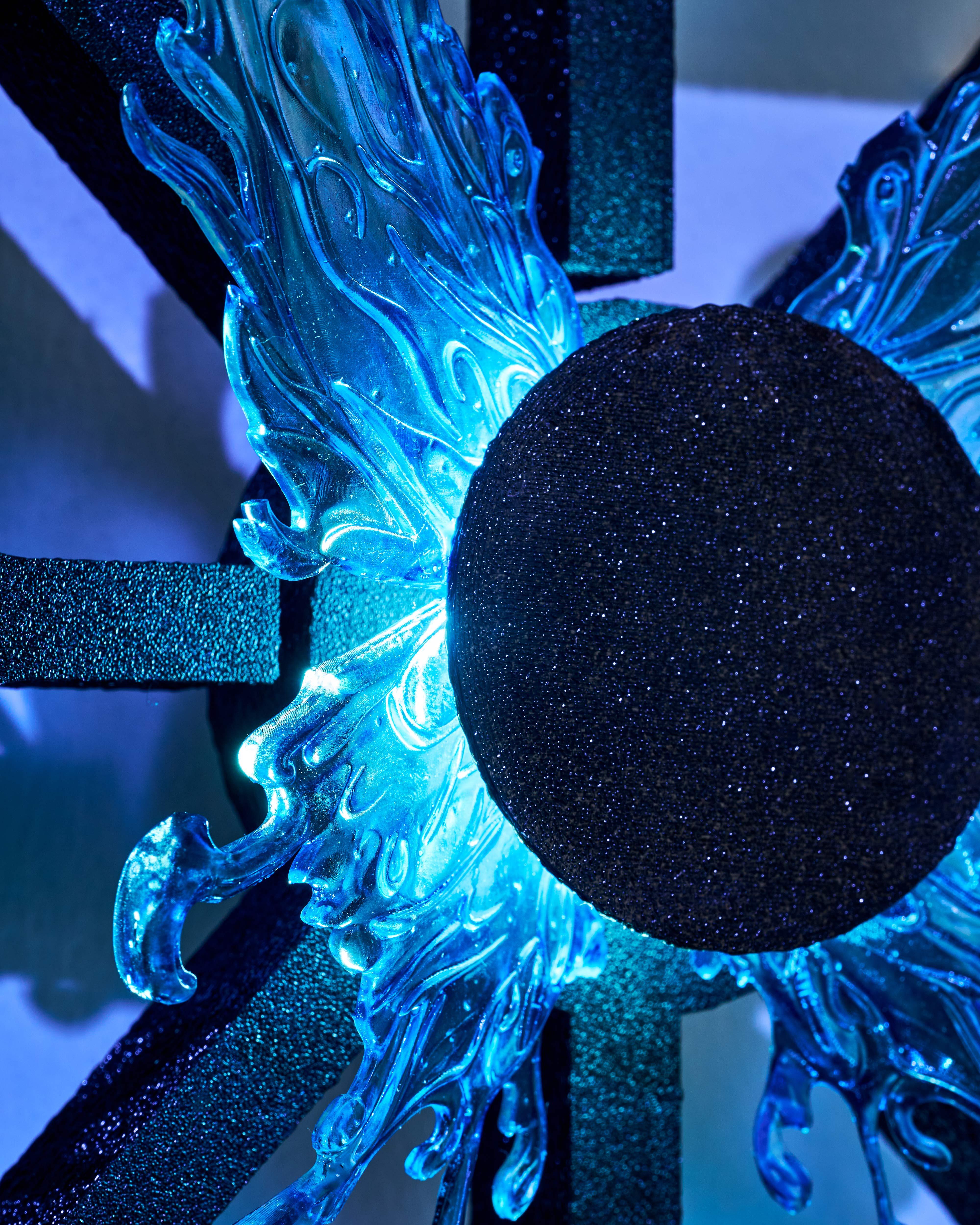 Love language, 2026, 3D printing, photopolymer resin, PLA plastic, nail polish, flashlights