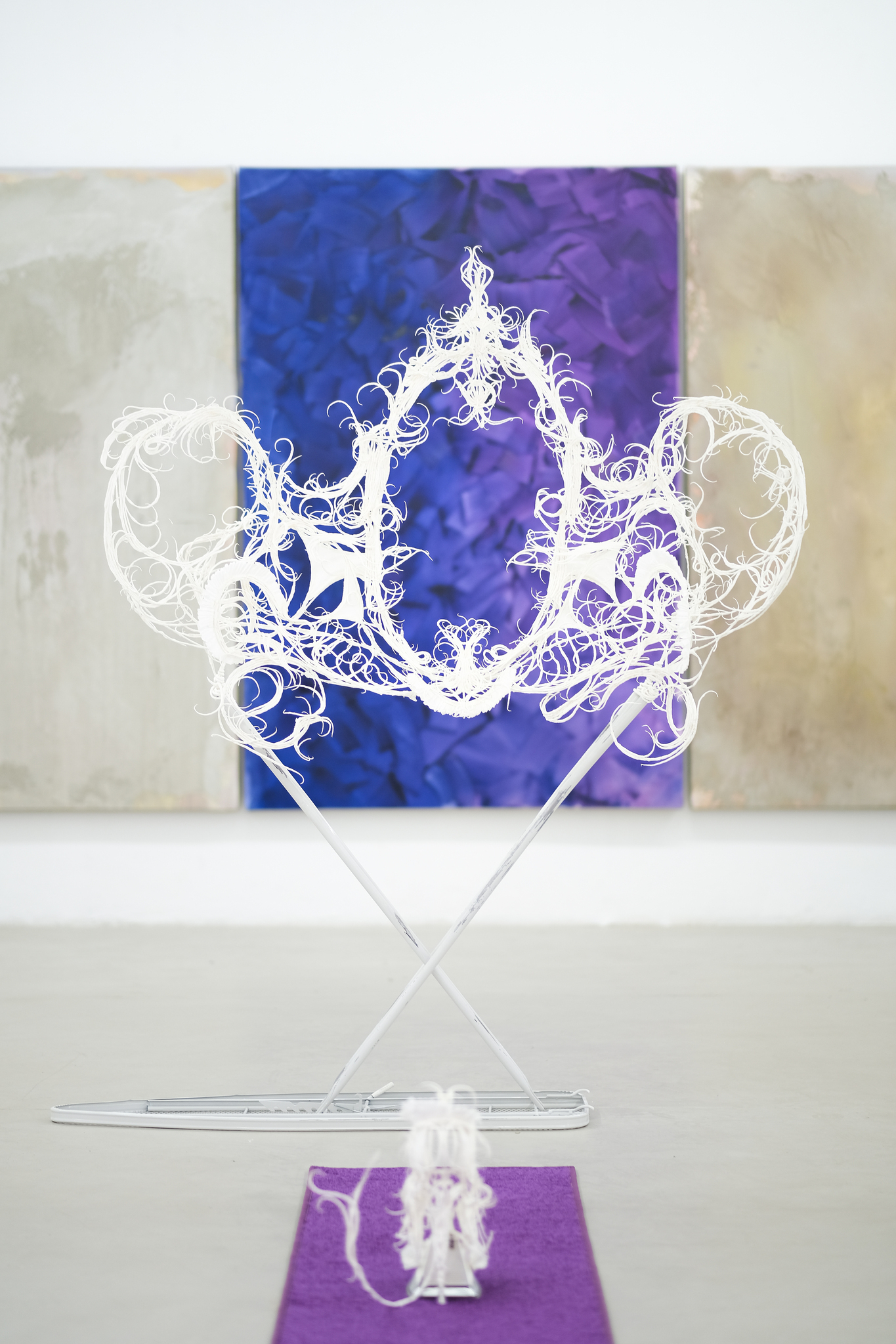 Pavol Godiška, Tissue Vanity, 2025, Martin Matoušek, Altar, 209×429 cm, synthetic, concrete and oil on canvas, 2026