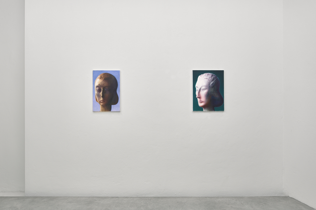 L-R: Untitled, 2026, oil on canvas, 60 x 40 cm (DM2601); Untitled, 2026, oil on canvas, 60 x 46 cm (DM2606)
