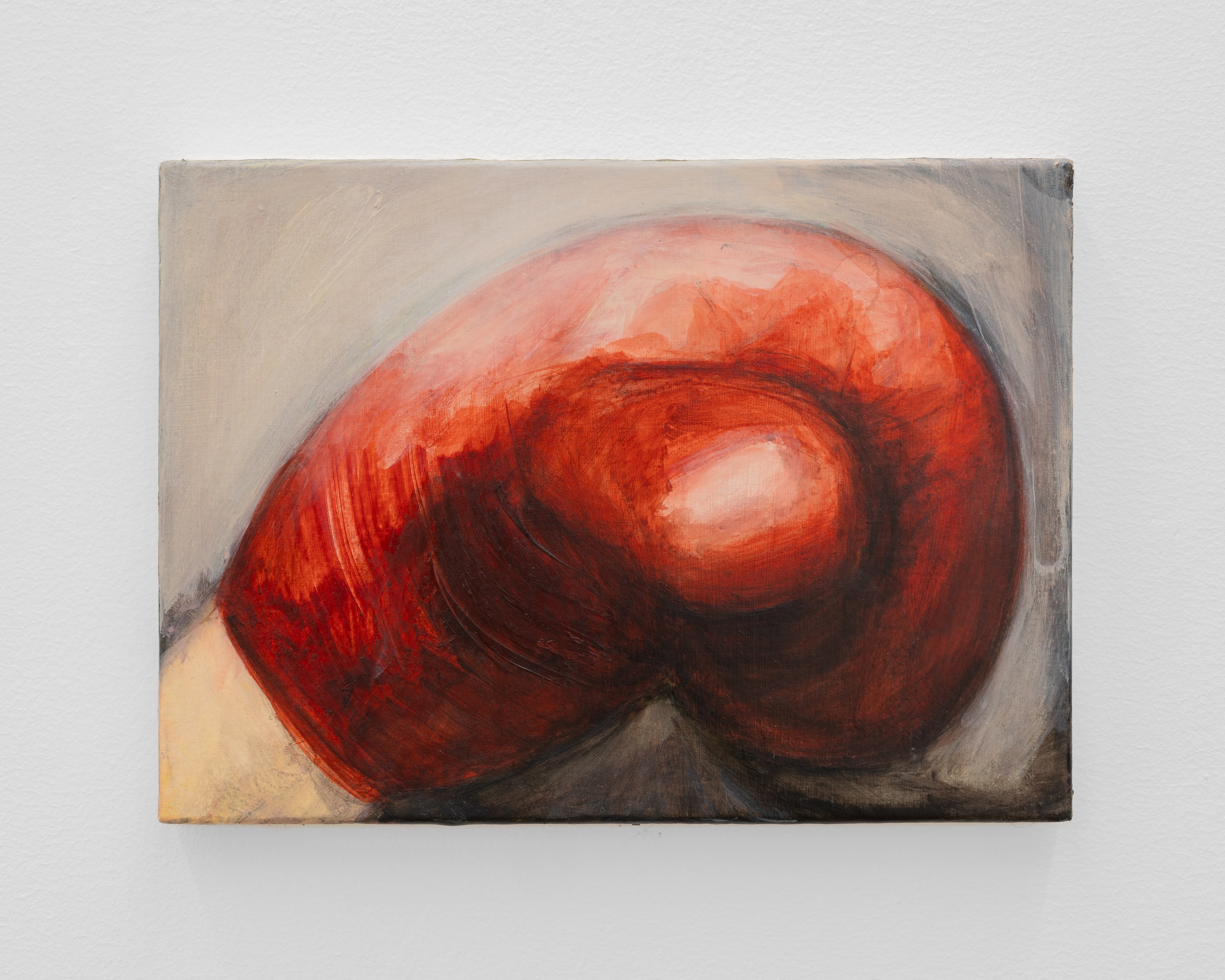 Emma Masut, Punch 2, 2026 Acrylics on canvas, 18 x 25 x 2 cm