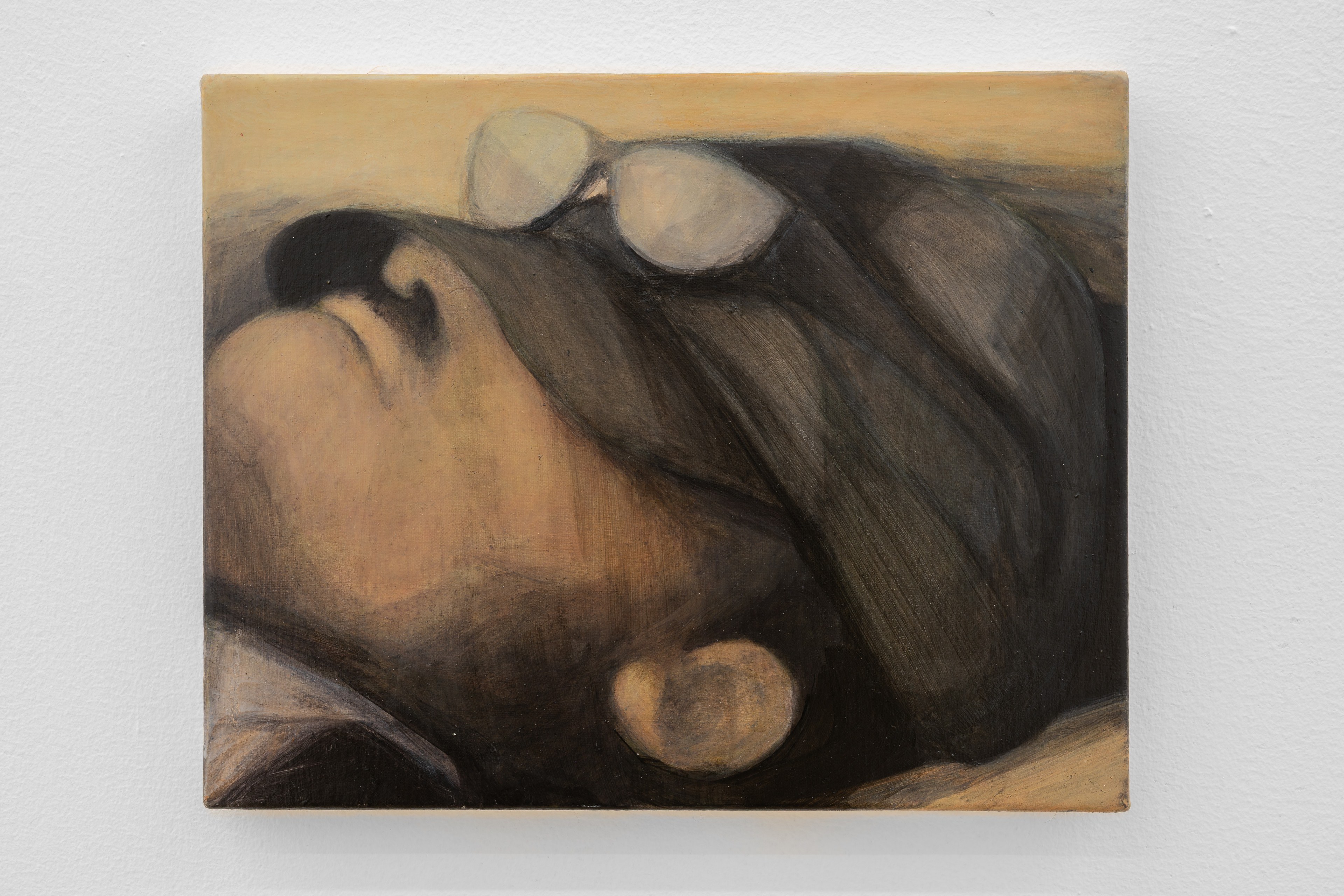 Emma Masut, Sleeper #7, 2026 Acrylics on canvas, 20 x 25 x 2 cm