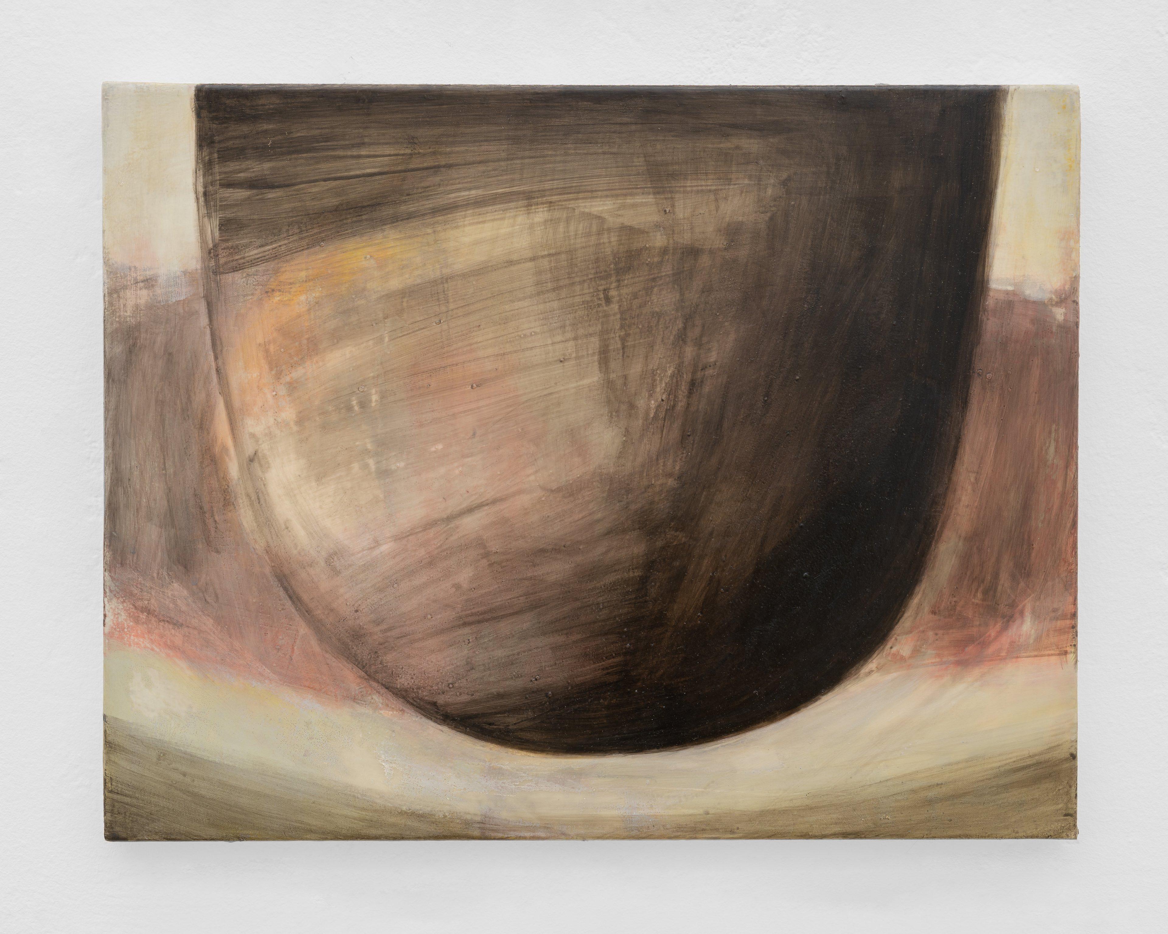 Emma Masut, Untitled (bomb), 2026 Acrylics on canvas, 35 x 45 x 2 cm