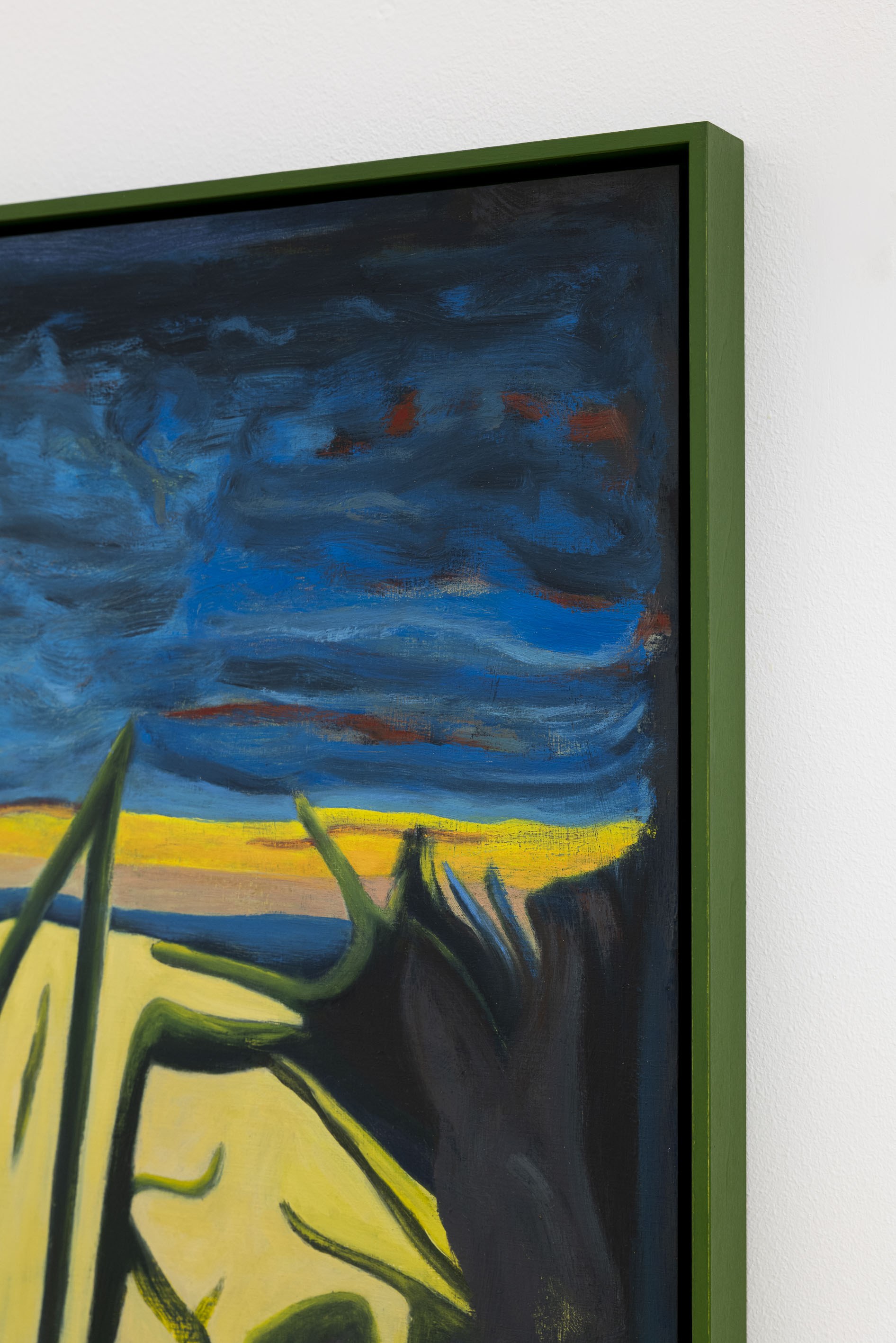 Veronika Hilger, Untitled, 2026,  oil on paper on MDF in artists frame, 63.6 × 49.6 cm