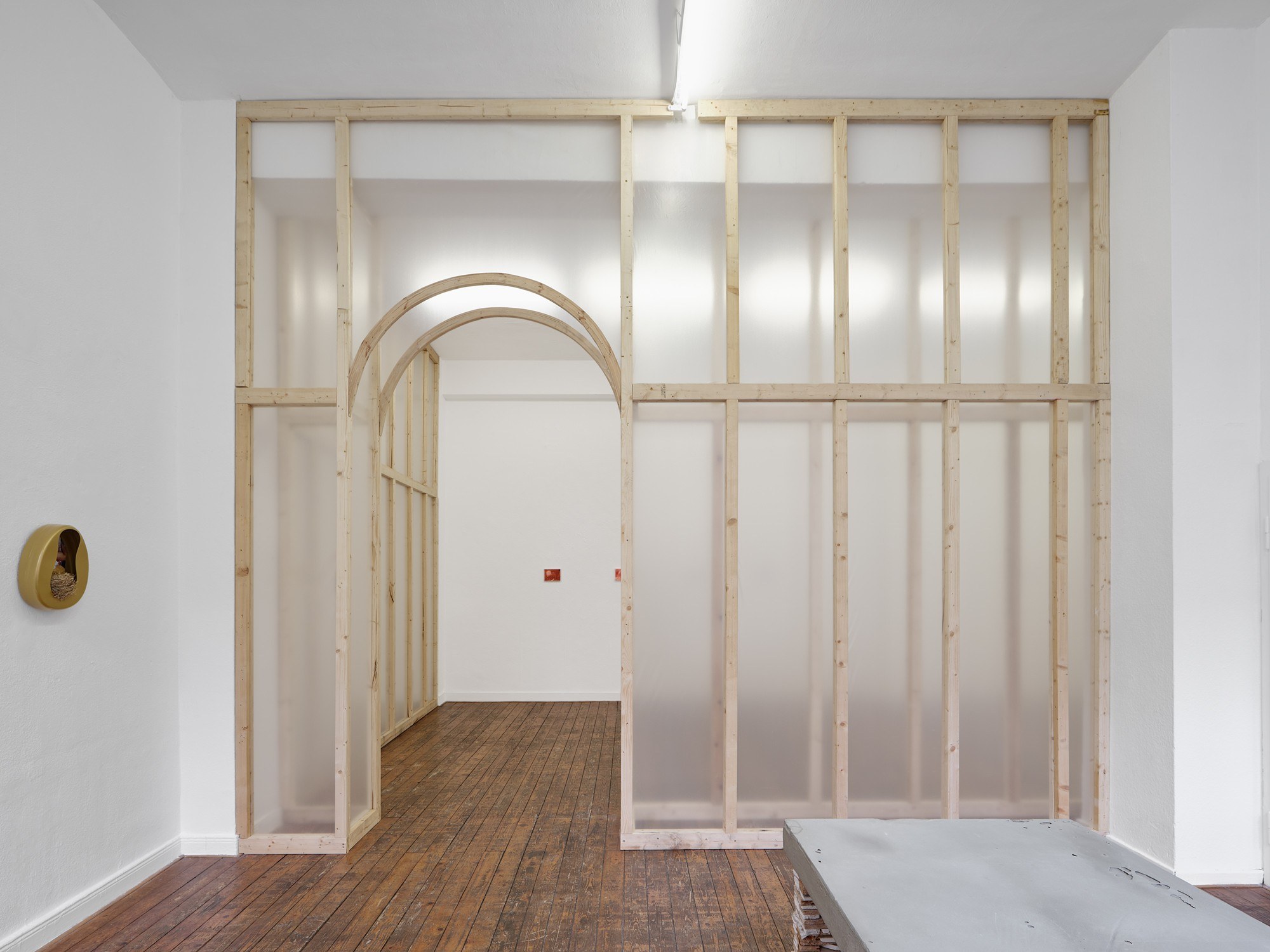 Billie Clarken & Yoel Pytowski, What Holds, Installation view, 2026 © The artists Photo: Juri Löchte