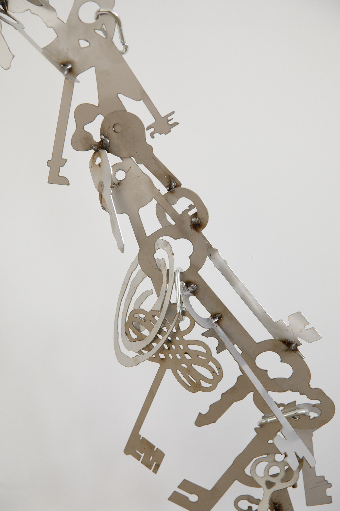 Magdalena Lazar, “At My Most Nostalgic V”, 2026, vintage door handle, steel, 116 x 80 x 20 cm, detail, photo: bliss gallery