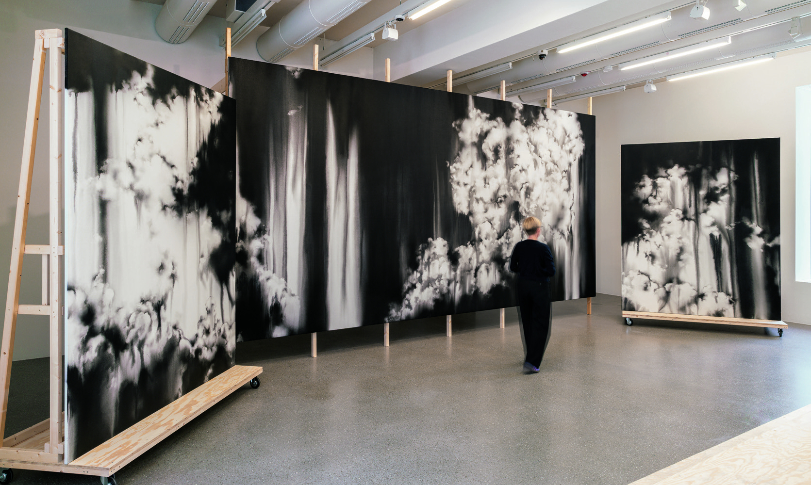 Installation shot Lucia Tallova - Moving Clouds - Deutsche Bank- Artist of the Year 2026 - PalaisPopulaire - Berlin 2026 Photo - Mathias Schormann 