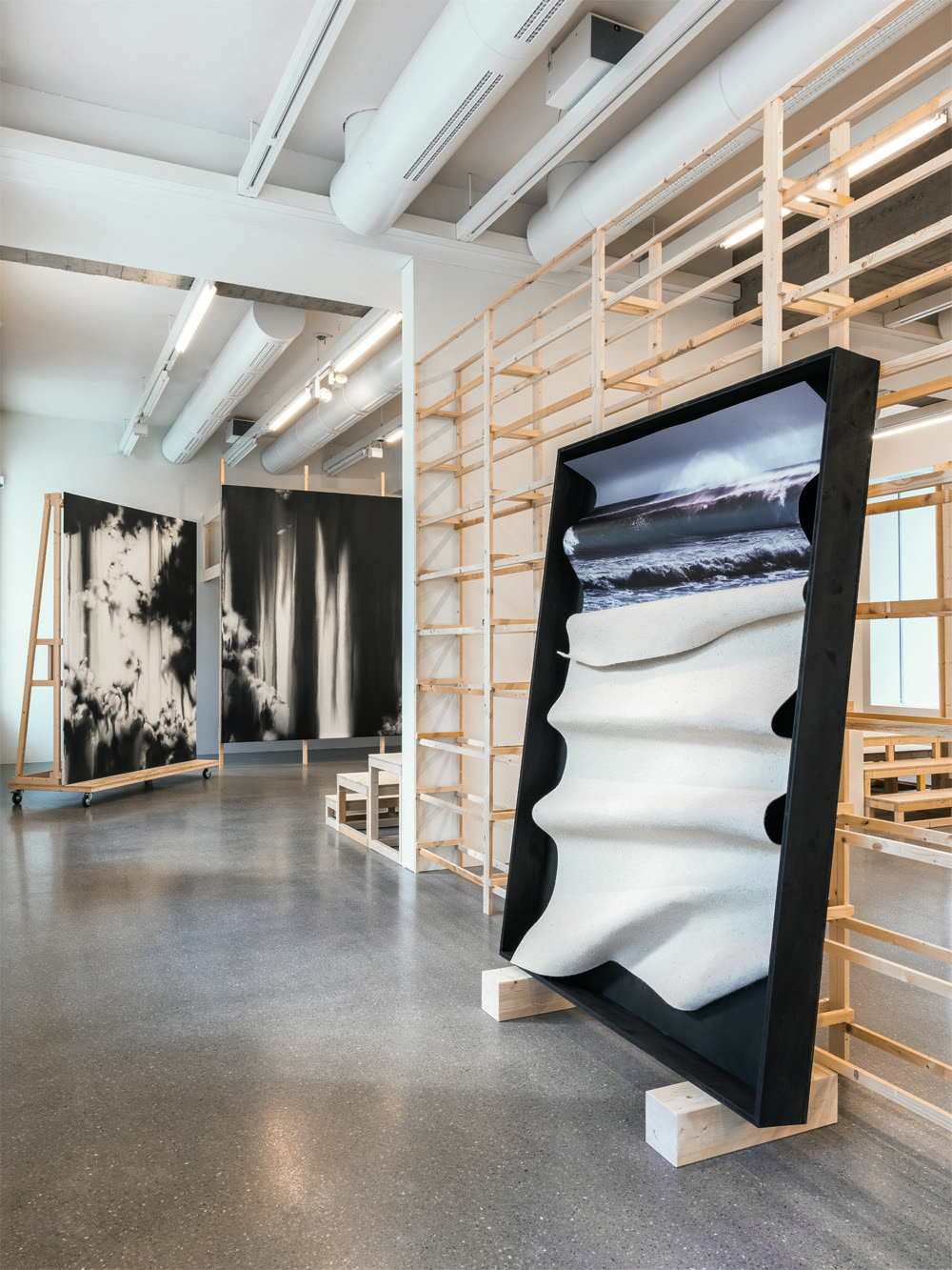 Installation shot Lucia Tallova - Moving Clouds - Deutsche Bank- Artist of the Year 2026 - PalaisPopulaire - Berlin 2026 Photo - Mathias Schormann 