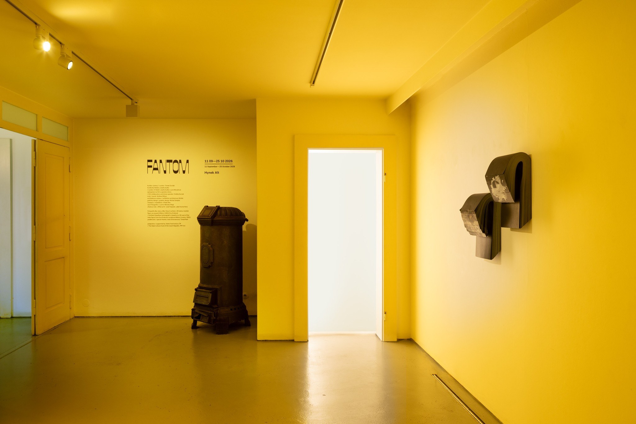 Hynek Alt, Fantom, installation view, Ateliér Josefa Sudka, Prague, 2026. Photo: Hynek Alt